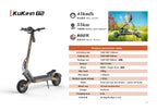 KuKirin G2 – Trottinette Électrique 800W, 55 km autonomie, vitesse max bridée 25 km/h (nouveau modèle 2025)