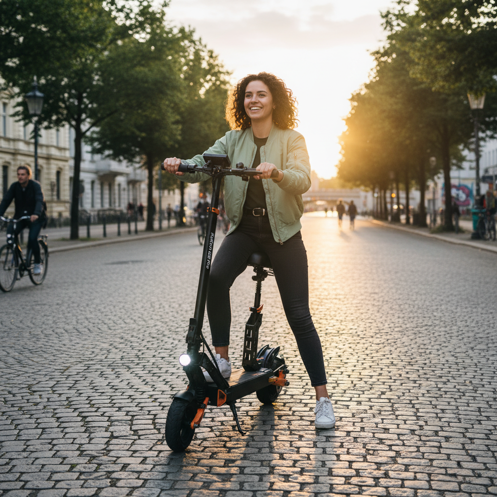 KuKirin G2 Pro : La Trottinette Électrique Ultime pour le Confort Assis (Siège Inclus)